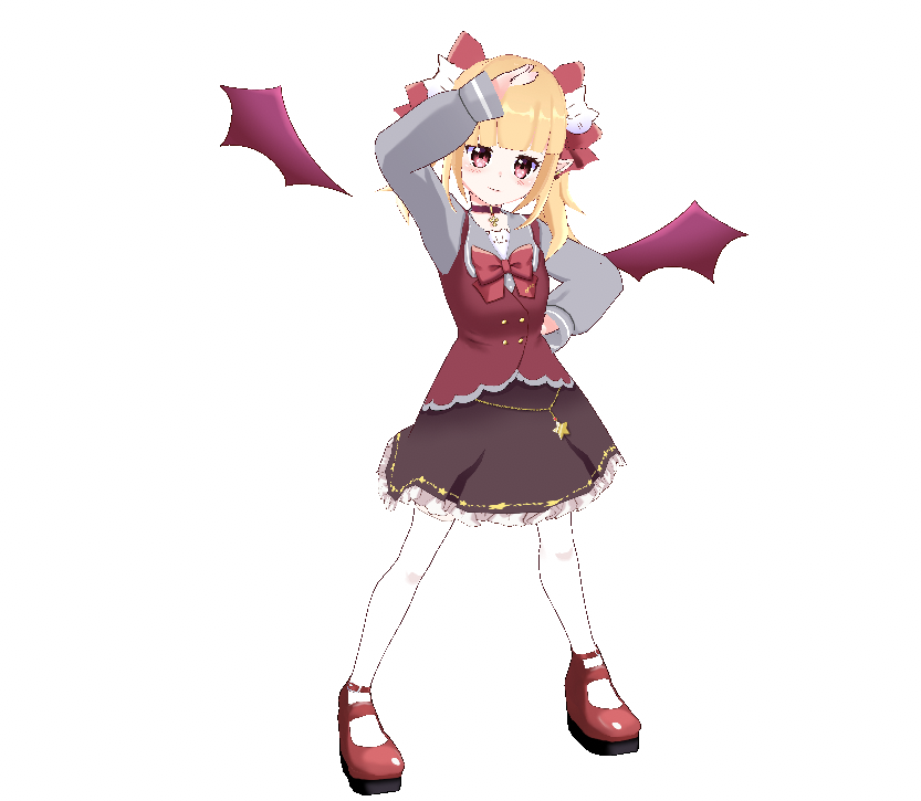 meteor_Vtuber's tweet photo. そして、今回お披露目の３Dみーちあです。
遊喜ゆまさん（@YuuukiYuma）に作っていただきましたー！やったー！ https://t.co/pNezuBwkzn