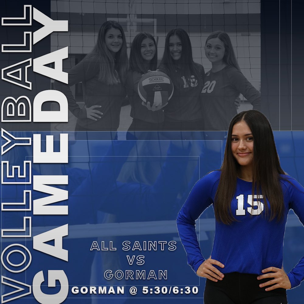 BIG GAME DAY TODAY! It’s the BATTLE of Loop 323!! Come to the JV and Varsity volleyball game against Bishop Gorman. JV is at 5:30 and Varsity is at 6:30. Be there and be loud!!! 💙🤍#crushthecrusaders
