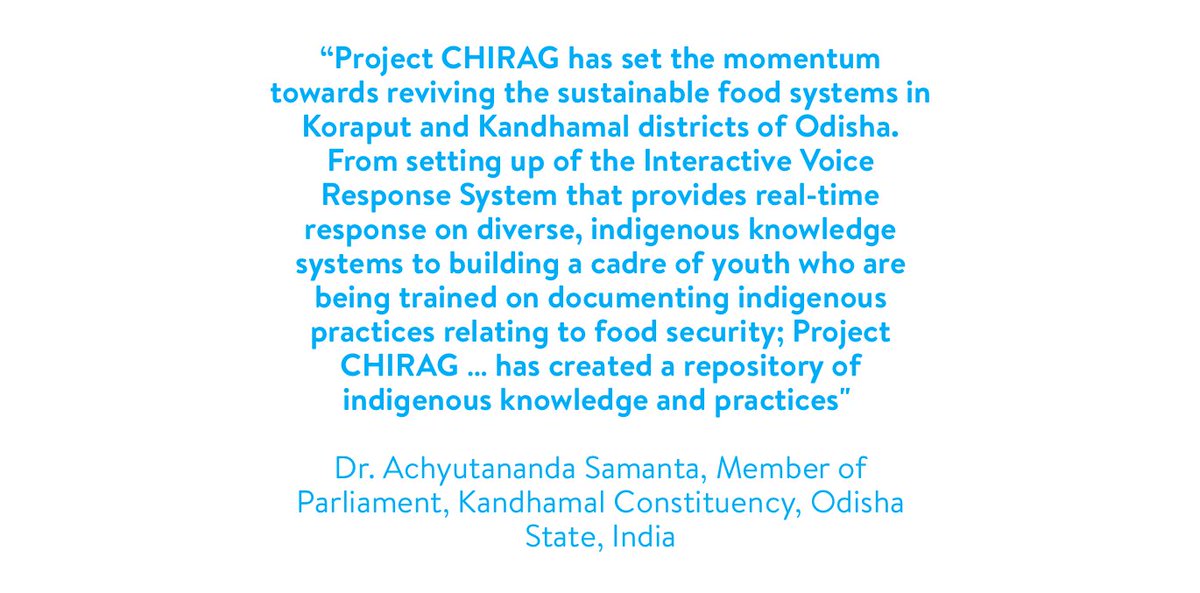 KISS - Kalinga Institute of Social Sciences (@kissfoundation) on Twitter photo Dr. <a href="/achyuta_samanta/">Achyuta Samanta</a>, Founder - KISS Foundation, on the importance of #ProjectCHIRAG in amplifying indigenous voices advocating for resilient and equitable food systems Dr. <a href="/achyuta_samanta/">Achyuta Samanta</a>, Founder - KISS Foundation, on the importance of #ProjectCHIRAG in amplifying indigenous voices advocating for resilient and equitable food systems