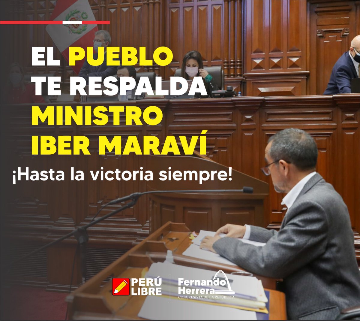 ❗ LA VERDAD SIEMPRE TRIUNFA ❗ 
🔰 Expreso mi respaldo y solidaridad ante todas las mentiras y difamaciones hacia al Ministro de Trabajo Iber Maraví, la verdad hoy se abre paso y triunfará.