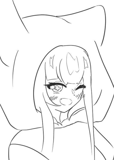 #ちぇり絵 
フード可愛いです 