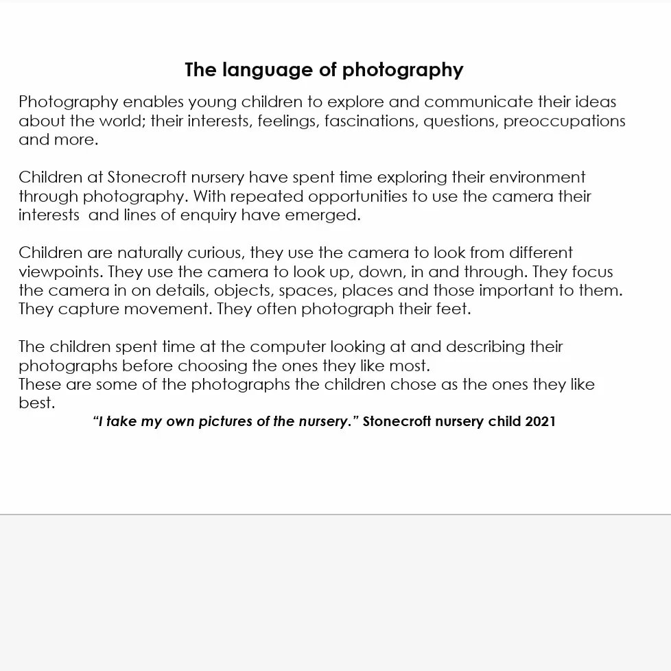 cathrive's tweet photo. Children at Stonecroft Nursery N8 have been exploring their environment through photography. Some of the photos the children chose as the ones they liked best are on display on the nursery fence
#artistinearlyyears #earlyyears #earlyarts #haringey #photography #residentartist https://t.co/uFekz3QFz6