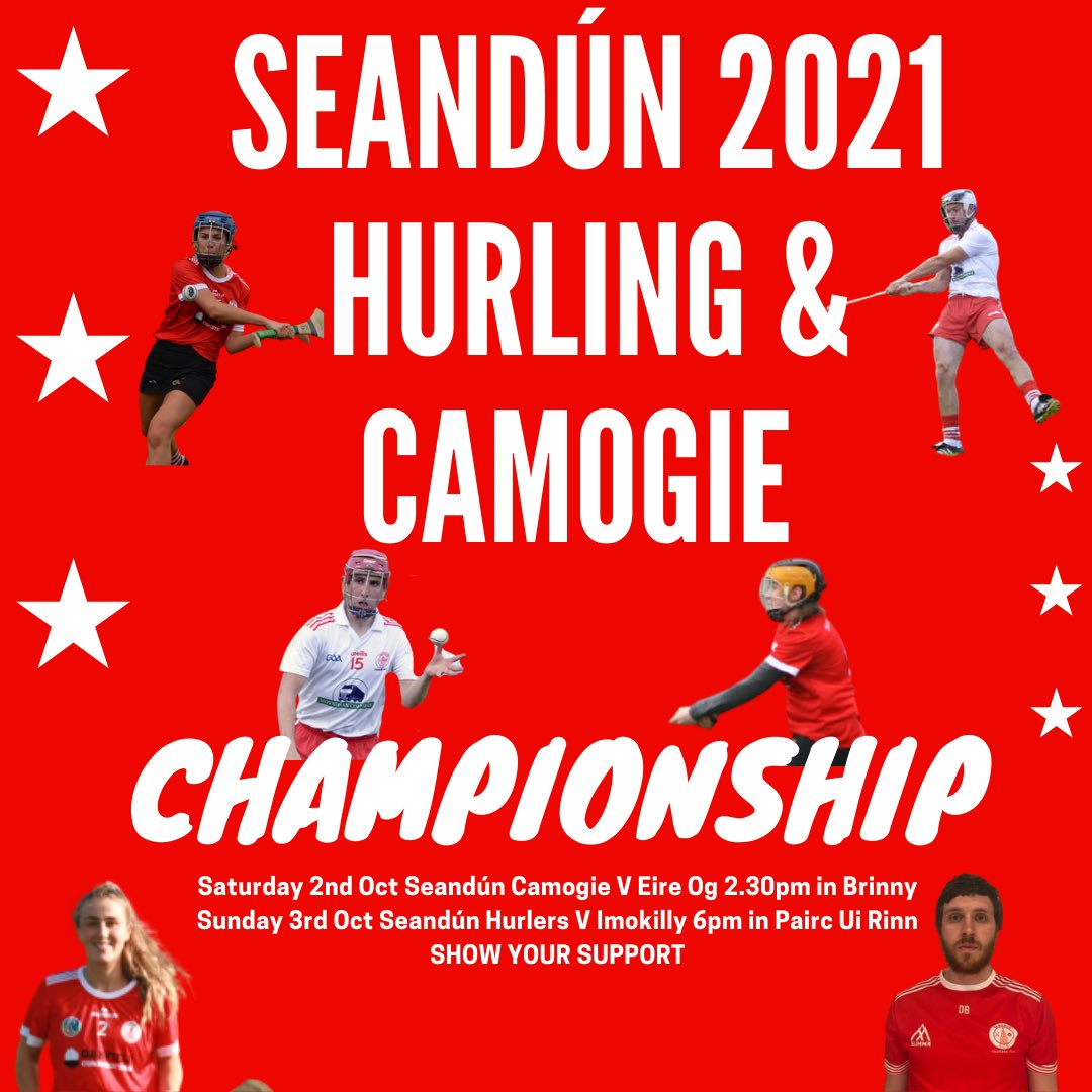 SeandunCamogie's tweet photo. Best of luck to the Seandún Senior Camogie team and @seandunhurlers this weekend! Go along and show your support!
#Seandun #CityDivision https://t.co/EPo7827NLD