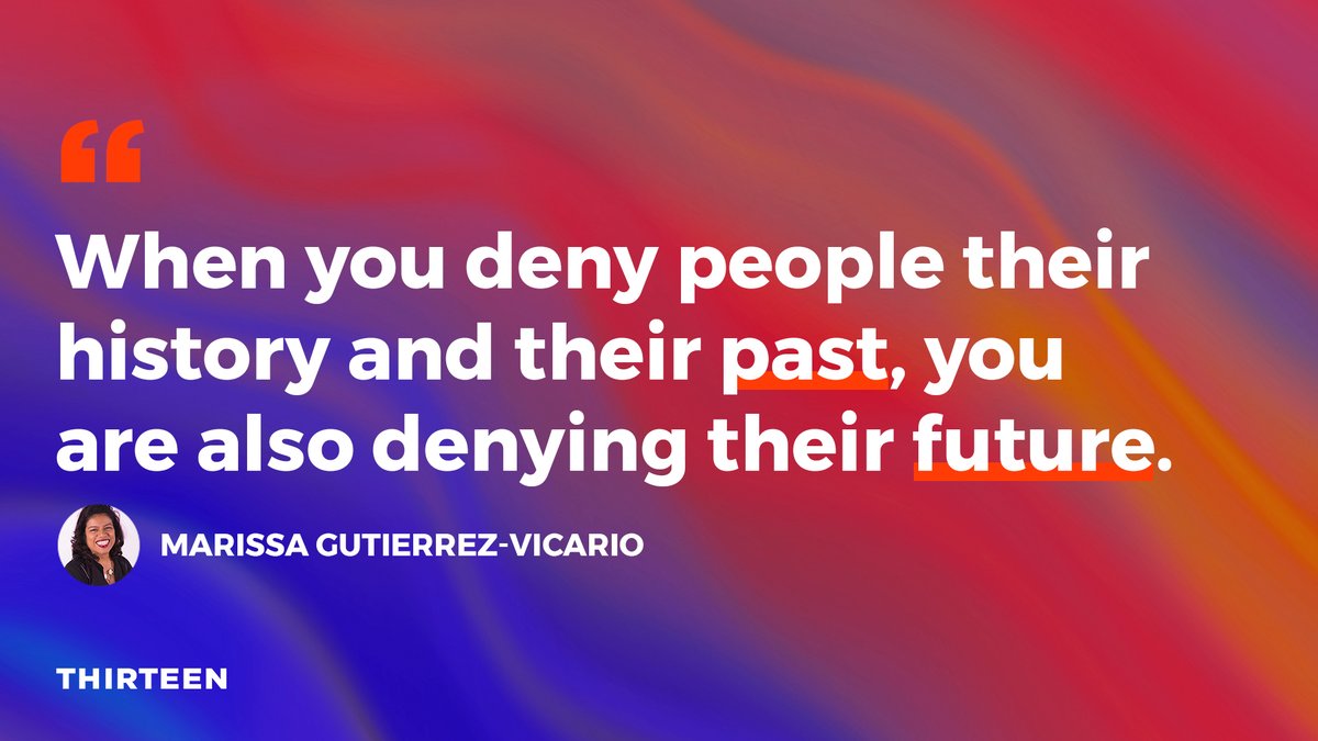 'When you deny people their history and their past, you are also denying their future.' -- Marissa Gutierrez-Vicario. bit.ly/3AOekSn #HispanicHeritageMonth