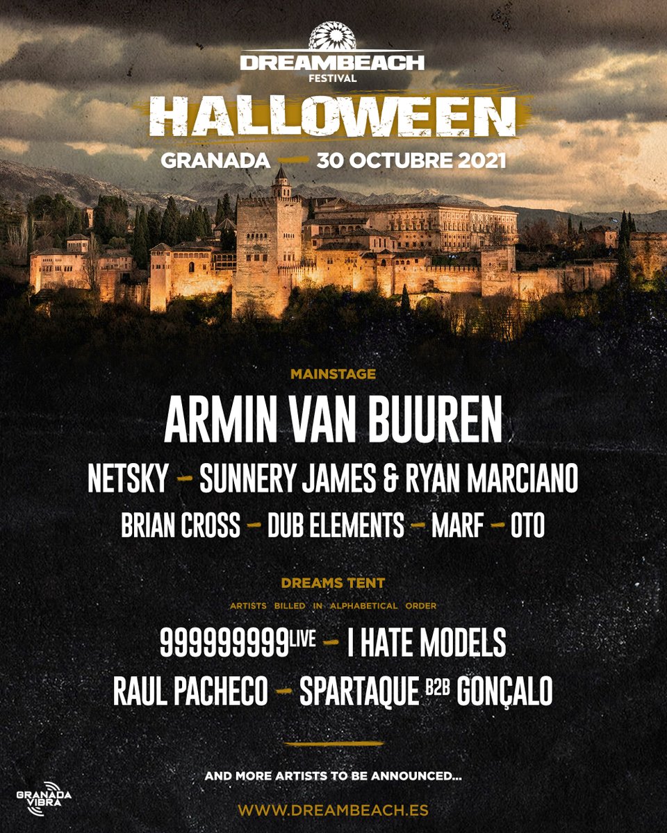 ¡SORTEO de 2 ENTRADAS GENERALES!

1️⃣ Da RT + menciona a un amigo.
2️⃣ Tweetea #ConfirmacionesDreambeach

👉🏻 ¡11 nuevos artistas se unen al mayor evento de #Halloween de toda España! 🔥

🎟️ dreambeach.es/granada/entrad…