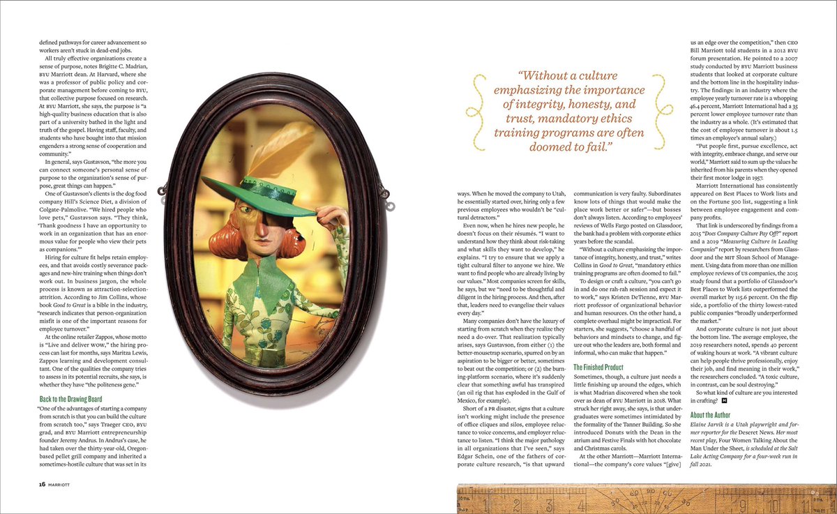 rednosestudio's tweet photo. Continuing a series for Marriott Alumni Magazine. From Foundations to Finishing Touches. Crafting a Vibrant Corporate Culture. SPECIAL THANKS to Jon Woidka and the team at Marriott for the trust and confidence. #alwayslearning #illustration #setdesign #millnery https://t.co/EvIDC1VWXp