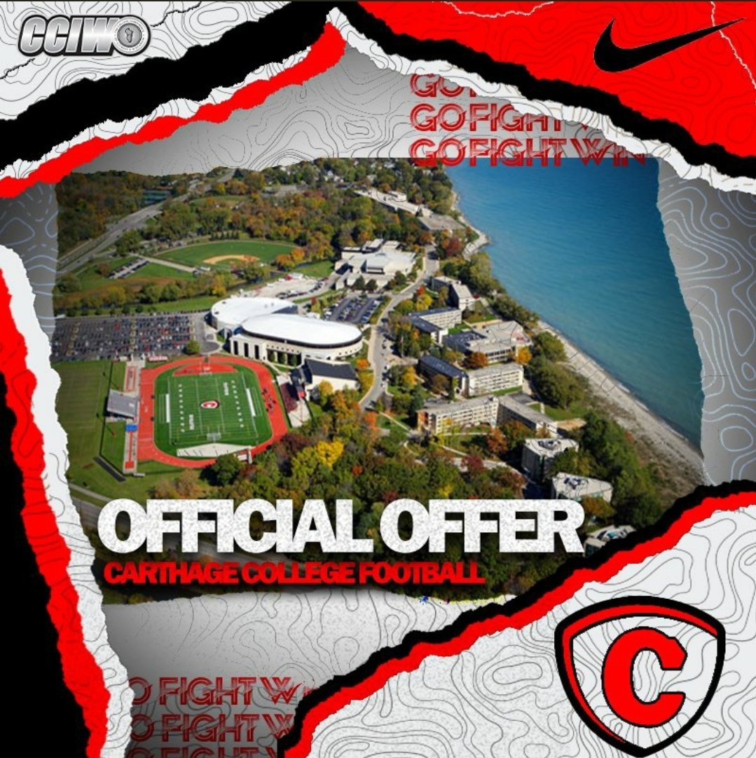KingDiesel55's tweet photo. After an amazing talk with @CoachDustinHass I am blessed to recieve my 3rd official offer from @Carthage_FB! #EarnTheRight @Crook36 https://t.co/qbK5hrq6f9