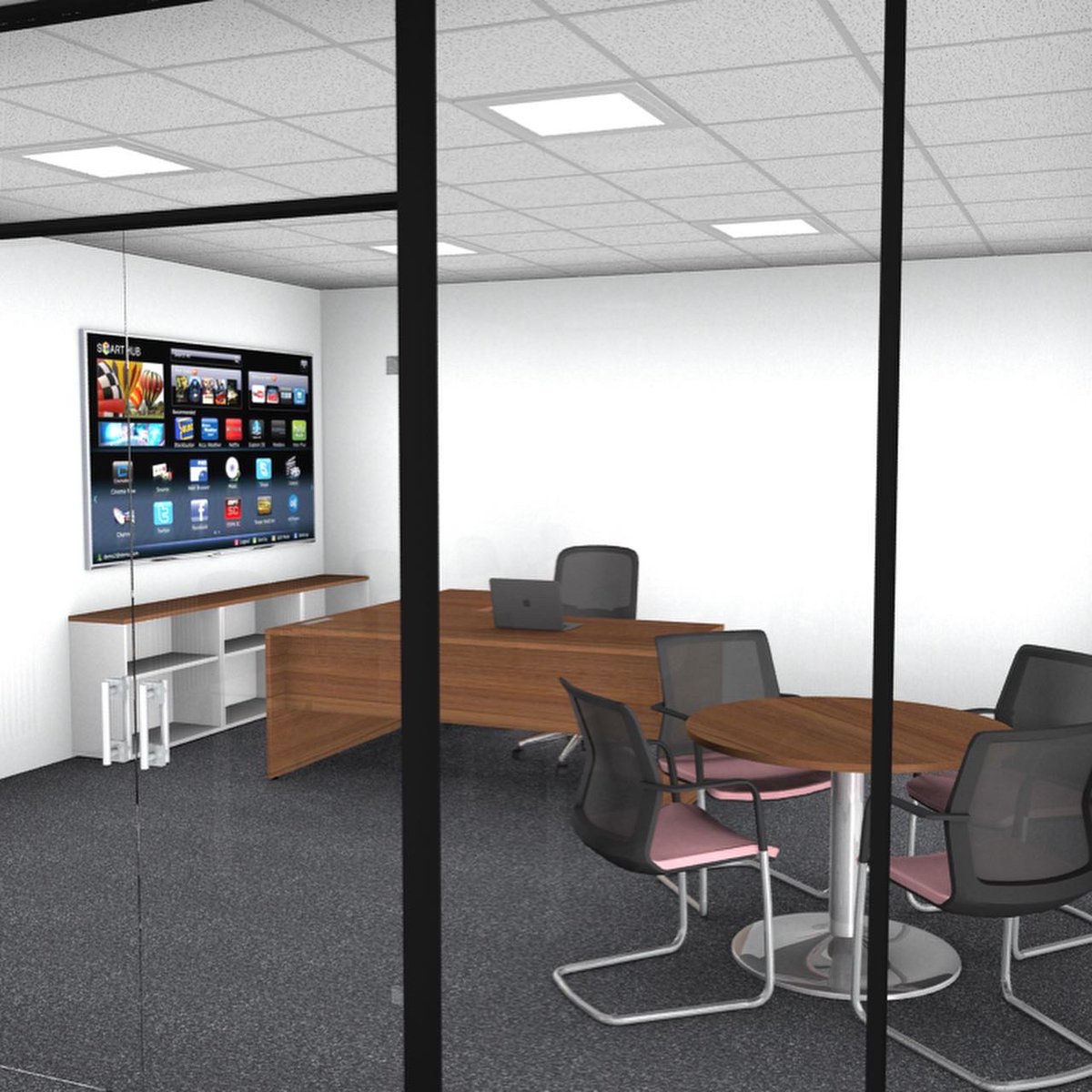 New design layout with full supply and install - stage one, out of three - for our client, a high end online clothing company.