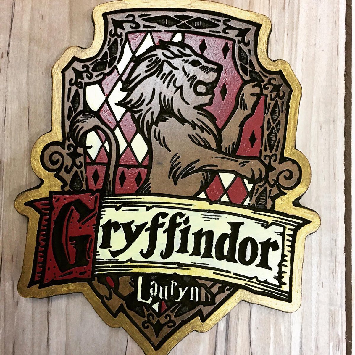stephenswworks's tweet photo. Throwback to some #HarryPotter house signs I made my kiddos. CNCd in MDF and then hand painted. No Slytherin. #potterhouse #gryffindor #hufflepuff #Ravenclaw https://t.co/LFeaSEadCj