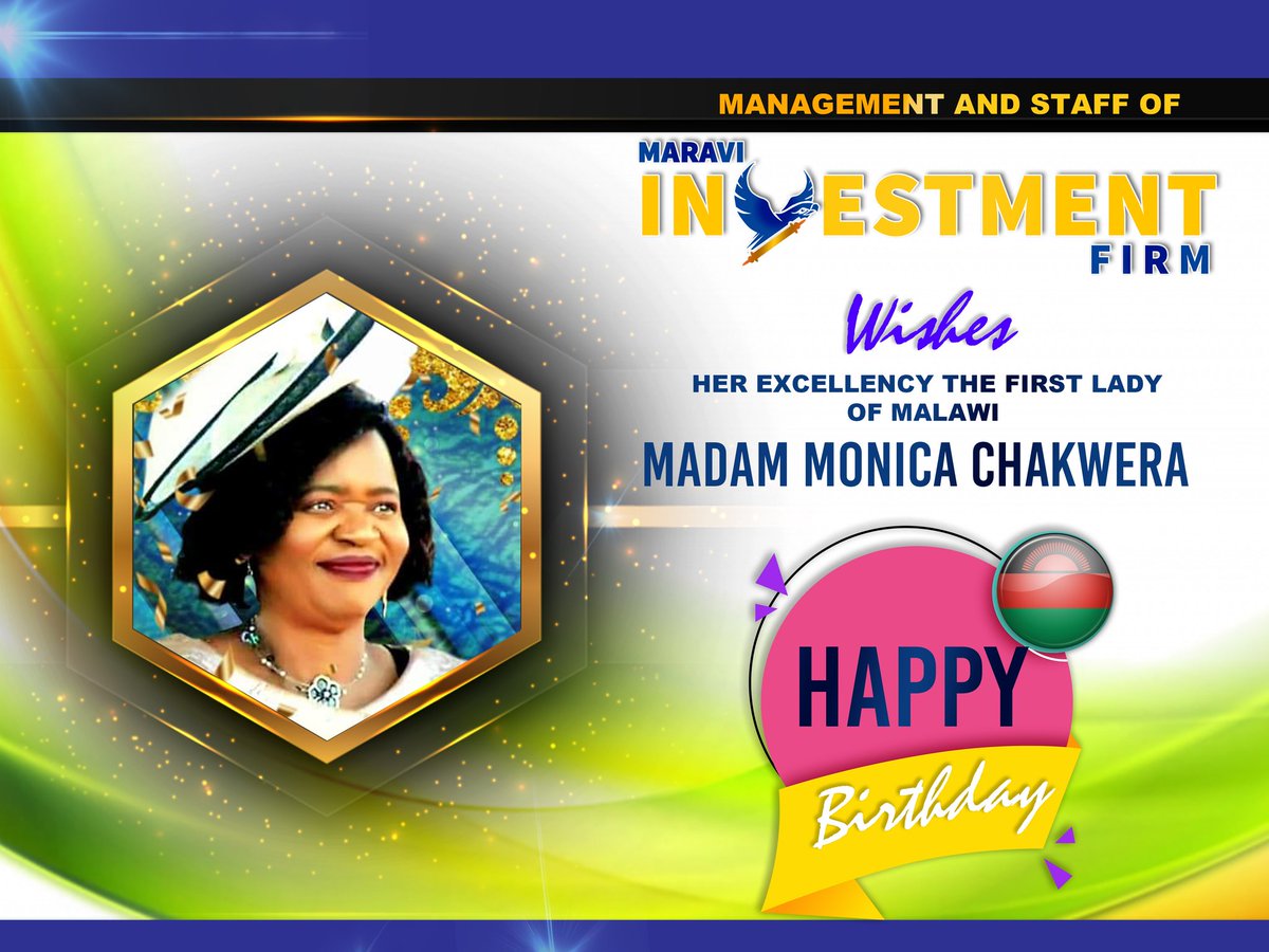 KUCHIZANI's tweet photo. Happy Birthday Madam Monica Chakwera, The First Lady of The Republic of Malawi
Thursday, September 30th 2021
#FLOMA #TheWarmHeartofAfrica #TonseAllianceAdministration #Malawi #MalawiGovernment https://t.co/0abzu6kOIw