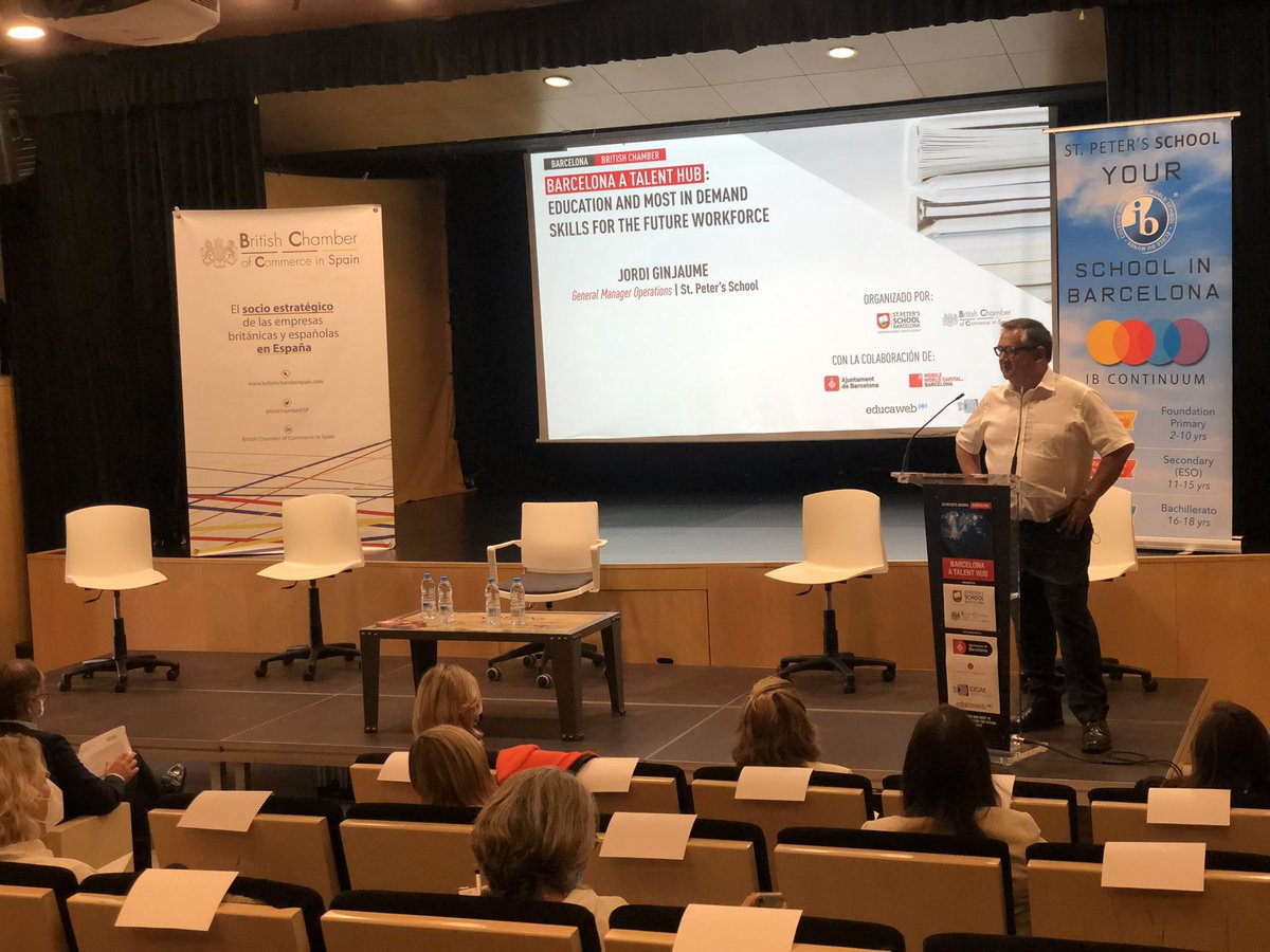 stpetersbcn's tweet image. “Barcelona, a talent hub” es la oportunidad perfecta para reunir empresas, colegios y centros educativos para discutir sobre talento, comunidad internacional y educación de futuro #exponentiallearning