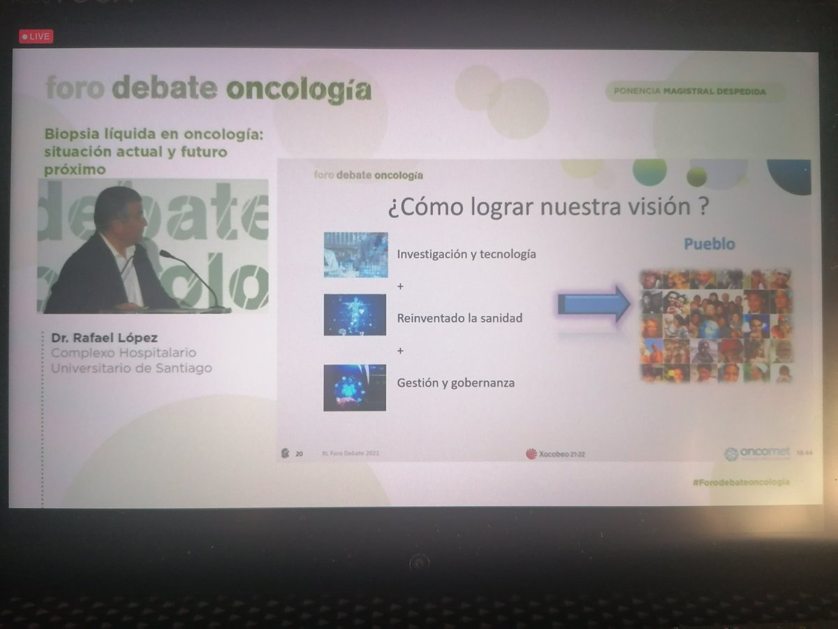 Da gusto escuchar a <a href="/imos_indo/">Rafael Lopez</a> dando no solo lecciones magistrales sobre la biopsia líquida, pero también haciendo hincapié en la importancia de la renovación de la sanidad, de la actualización tecnológica y metodológica y el valor del trabajo en equipo #forodebateoncología.