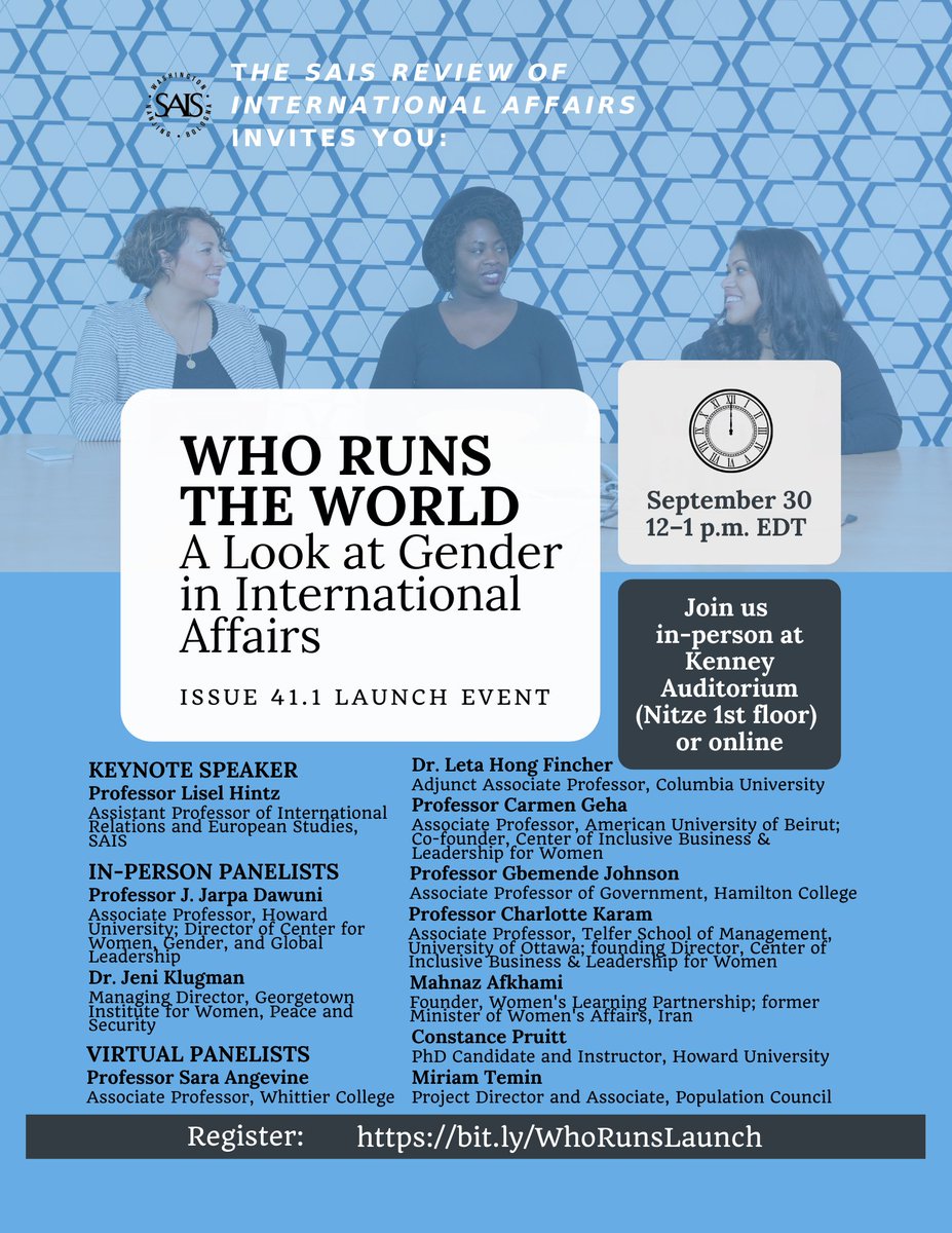 Carmen Geha (@carmengeha) on Twitter photo On #gender & international affairs, check out our special issue by <a href="/SAISReview/">The SAIS Review of International Affairs</a> on the need for a #feminist foreign policy, multi-stakeholder mobilizing, & how we in #MENA are advancing inclusive policies: aub.edu.lb/cibl/Documents…
<a href="/Ckaram12/">Charlotte M Karam</a> <a href="/AUB_Lebanon/">American University of Beirut</a> <a href="/PSPA_AUB/">PSPA_AUB</a> #GenderBiasedLaws On #gender & international affairs, check out our special issue by <a href="/SAISReview/">The SAIS Review of International Affairs</a> on the need for a #feminist foreign policy, multi-stakeholder mobilizing, & how we in #MENA are advancing inclusive policies: aub.edu.lb/cibl/Documents…
<a href="/Ckaram12/">Charlotte M Karam</a> <a href="/AUB_Lebanon/">American University of Beirut</a> <a href="/PSPA_AUB/">PSPA_AUB</a> #GenderBiasedLaws
