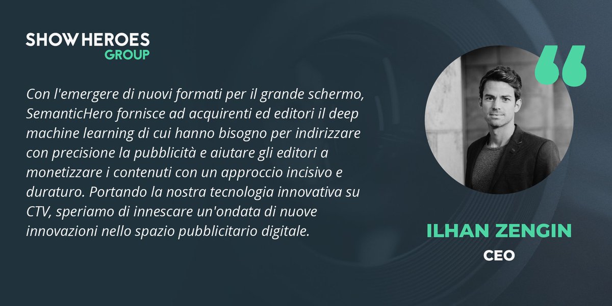 SemanticHero for #CTV consente inserzionisti e publisher di erogare campagne e monetizzare contenuti in maniera più efficace, inserendo gli annunci in ambienti #brandsafe e pertinenti sulle CTV. Scopri il nuovo prodotto: buff.ly/3ikRmex #ContextualAdvertising