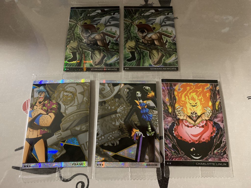 しま 交換 譲渡 ワンピース ウエハース 譲 画像1 2 求 各100円 送料 画像3枚目カイドウ 友人分 エース サボ 2枚目下段 上段より3点 同盟 三兄弟 三船長 2枚目より2点 キッド ルフィ シャンクス 2枚目より同数 一枚目下段は しま 交換 譲渡 ワンピース ウエハース 譲 画像1 2 求 各100円 送料 画像3枚目カイドウ 友人分 エース サボ 2枚目下段 上段より3点 同盟 三兄弟 三船長 2枚目より2点 キッド ルフィ シャンクス 2枚目より同数 一枚目下段は