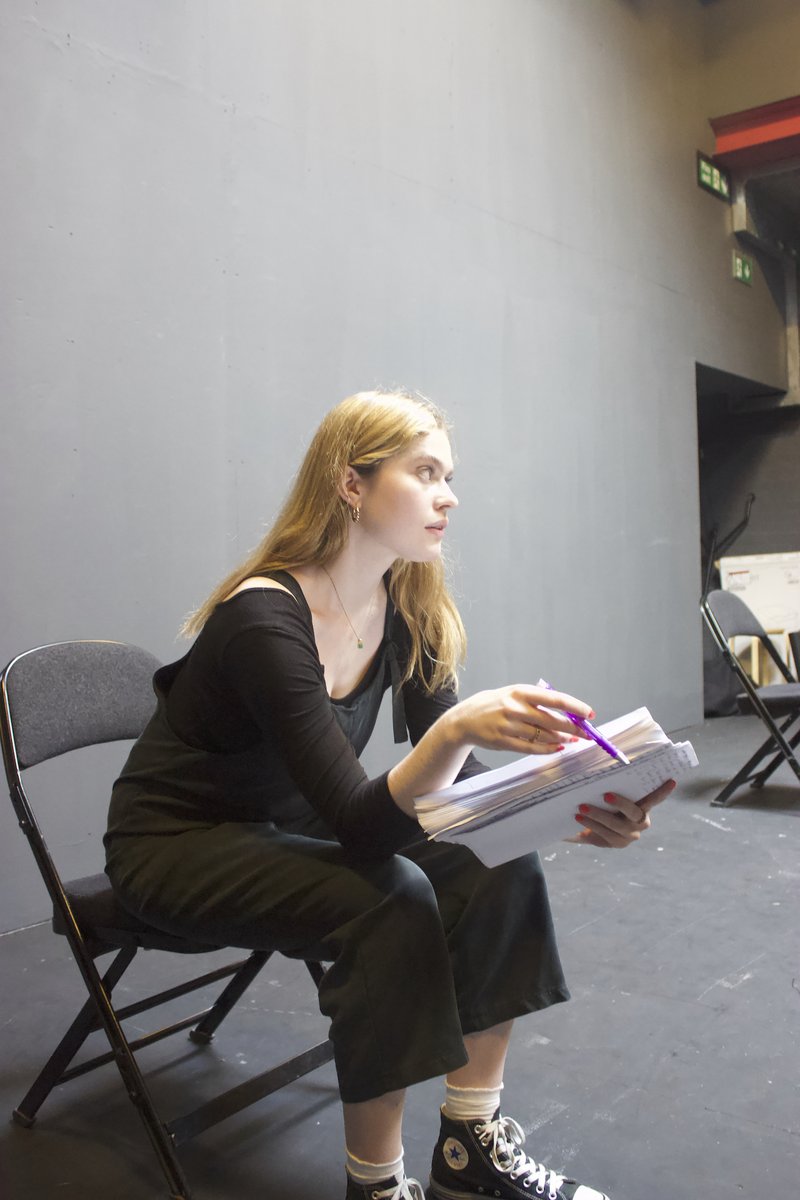 ParkTheatre's tweet photo. Flushed in rehearsals 🚽

This punchy new play explores sisterhood, the wonderfully weird world of women's bathrooms and the often misunderstood areas of women's health. 

From @TheatreUnlocked 

Part of our Say it, Women double bill.

Opens 12 Oct: https://t.co/Egbe4cNa7Q https://t.co/qrzg1ODdwd