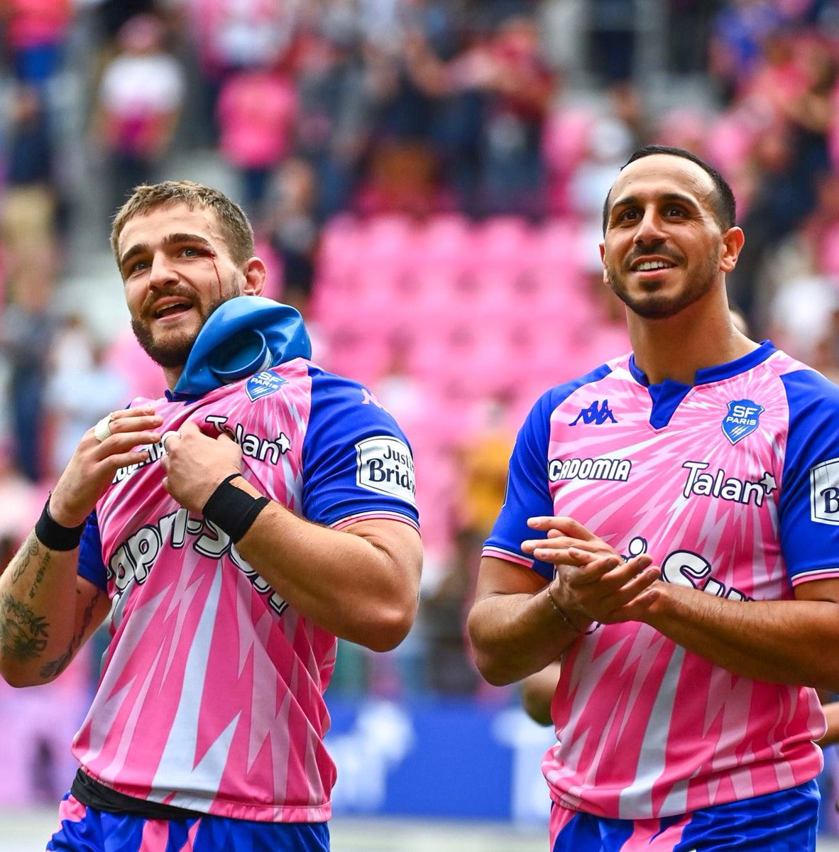 Happy with kyky ⚡️🌸 #stadefrancais