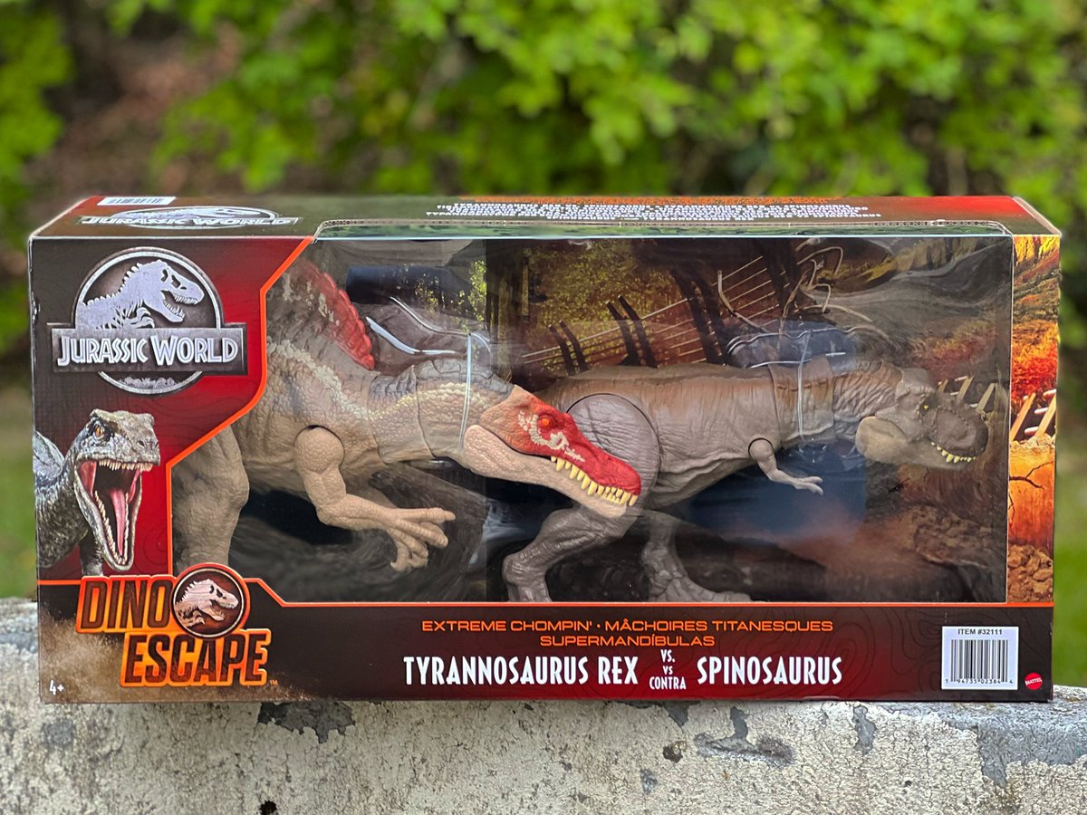 jurassic park toys spinosaurus vs trex