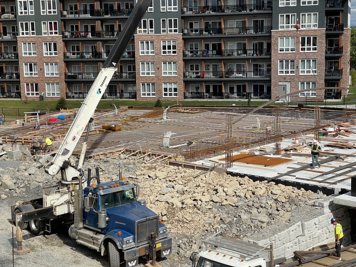 Spenceconsult's tweet photo. Highbury II getting ready for another suspended slab pour. #rendan #wattonconcrete #peri #concrete https://t.co/BdZ710Qv4t