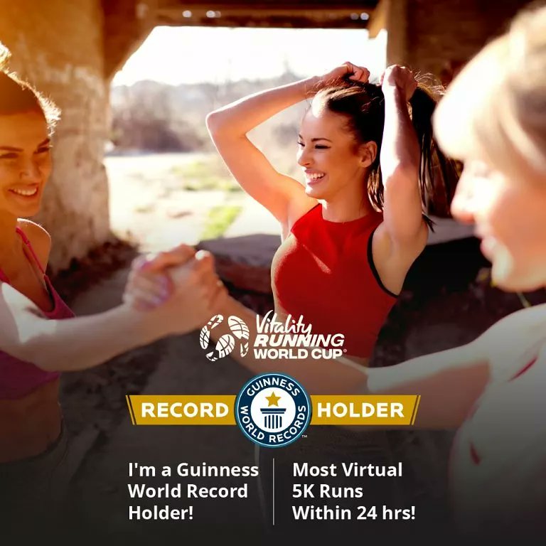 Together we did it 💃💃💃😀
#GuinnessWorldRecords
#VitalityRunningWorldCup