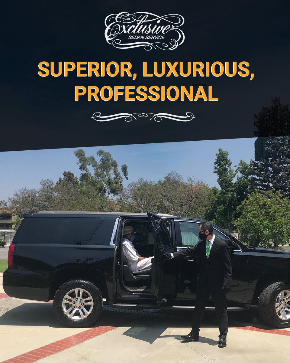 ExclusiveSedan's tweet photo. For a transportation company that is superior, luxurious, and professional, contact Exclusive Sedan for your next trip to Los Angeles! 📲 
Visit our website for more information: https://t.co/iMesUhGbOc
#LosAngeles #LuxuryTravel #VisitLA https://t.co/bL4RsN9bgg