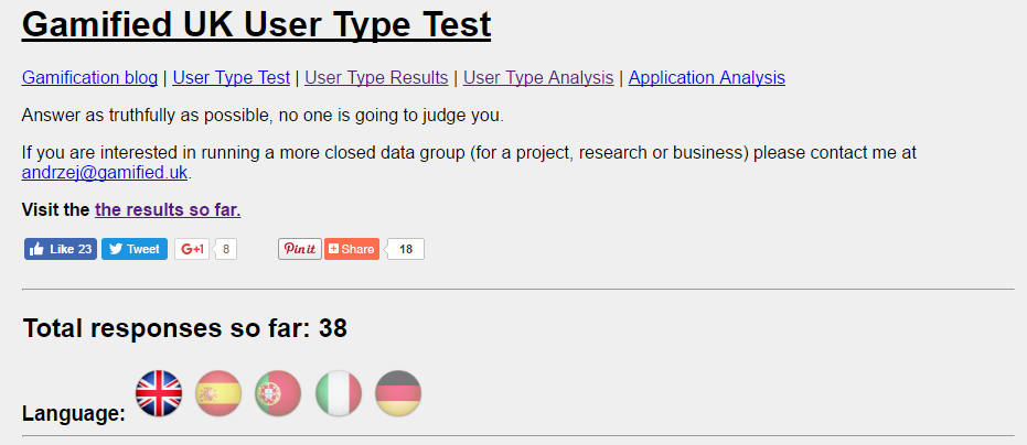New Gamification User Type Test #gamification buff.ly/3mfgVPc