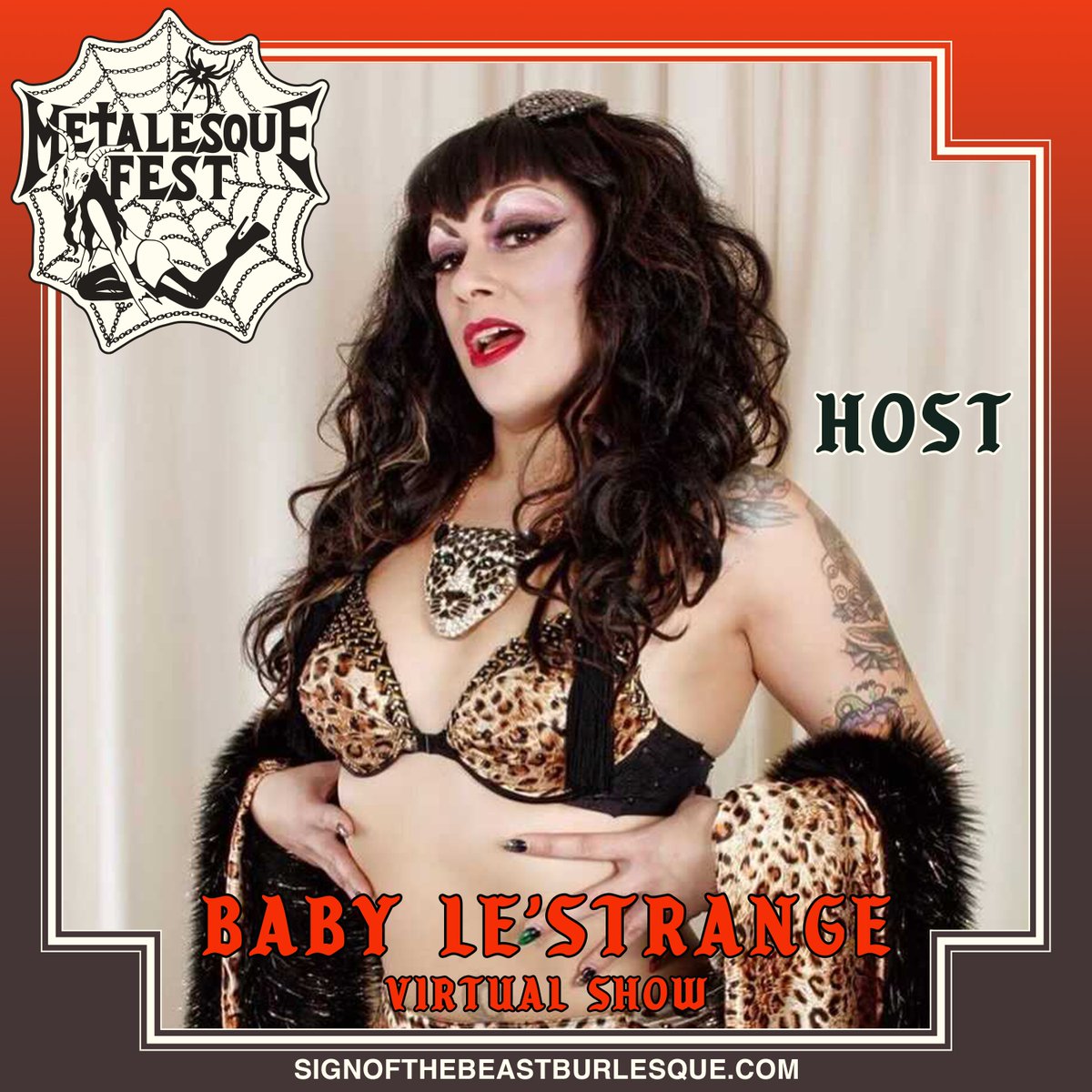SOTBBurlesque's tweet photo. Have you met our three VIRTUAL #metalesquefest hosts? Please welcome @SOTBBurlesque troupe members Hyacinth Lee, Baby Le Strange and Lady Stockholm! This metal burlesque festival is on demand and available Oct 3! Get your tickets here: https://t.co/RHmQT8pcE5 https://t.co/V85NxzAQCr