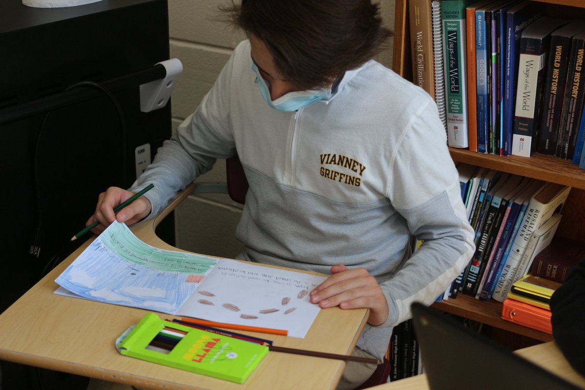 Our Griffins are learning more about #HispanicHeritage in their Social Studies courses. Here, students had a choice of discussing the impact of independence leaders in Latin American—by writing an article, creating a children’s story, producing a short film, and more. #BeAGriffin