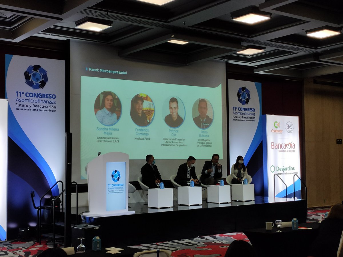 IncluirTech's tweet photo. Panel Microempresarial :
Desarrollo Internacional Desjardins es una ONG Canadiense con presencia en Colombia que trabaja por el fortalecimiento del crédito agropecuario y el empoderamiento para mujeres y jóvenes rurales. @DID_Profem
#11CongresoAsomicrofinanzas https://t.co/IBAgo5qJGF