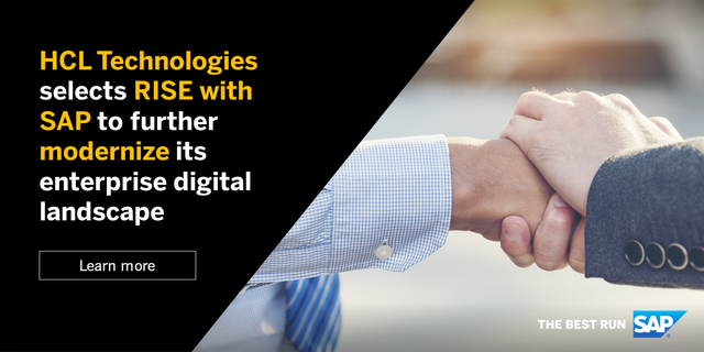With the vision of helping businesses move to the cloud, we’re expanding our partnership with HCL Technologies. We aim to drive cost-effective modernization for enterprises worldwide with our expertise. Learn More: hcltech.com/press-releases… bit.ly/3ihJI4w