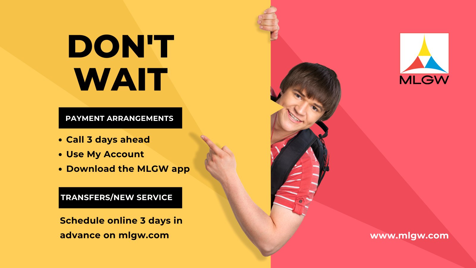 MLGW on Twitter: "Don't wait to schedule a payment arrangement or new