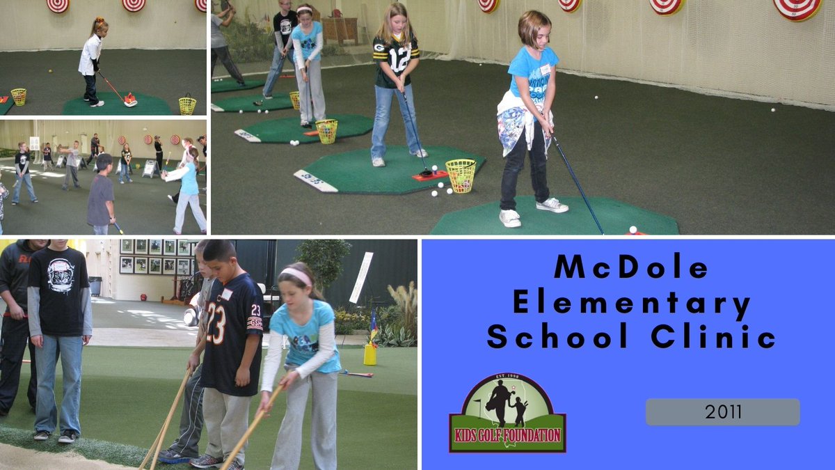 #TBT In 2011, we hosted McDole Elementary School at Rich Harvest Farms for an Elementary School Clinic! Participants used SNAG and standard golf equipment to learn the basic fundamentals of the game and learned the many life skills which accompany the sport.
#growingthegame