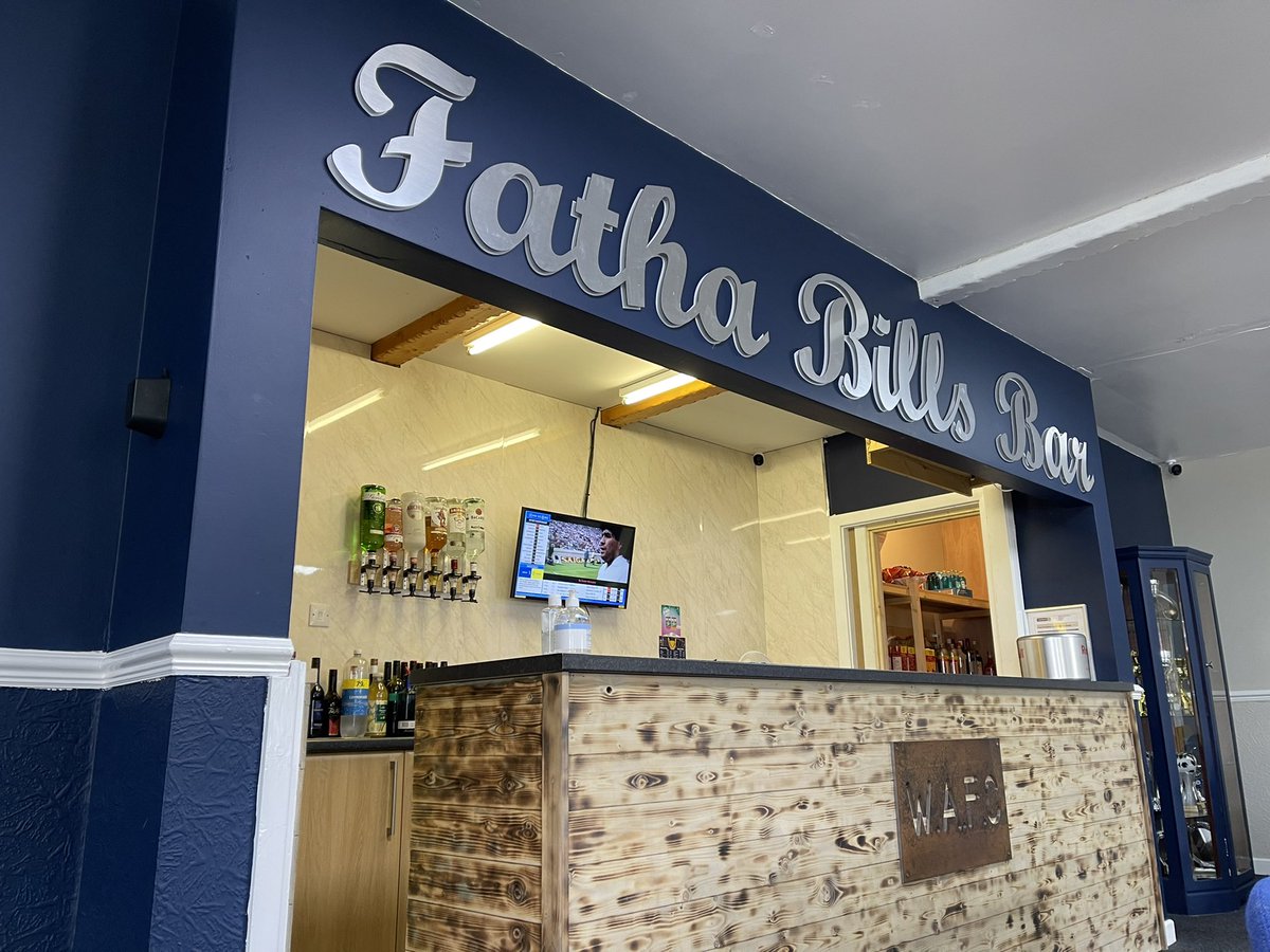 whitehavenafc's tweet photo. ⭐️⚽️ Brand new menu for “Fatha Bills” ⚽️⭐️                                                                 
 Just in time for a 50th party tomorrow! 

Take a look at our new menu and recently refurbished bar! 

Stocking a large range of alcoholic and soft drinks! https://t.co/03ouMABvaG