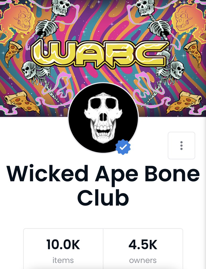 Wicked Apes are officially verified on OpenSea! ✅ #WickedBoneClub #NFT