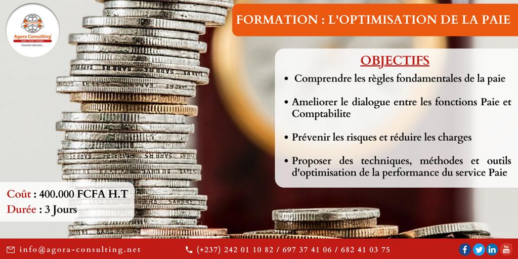 AgoraConsult1's tweet photo. #JoinUs
L'#optimisation de la #paie constitue un aspect important pour améliorer la #performance financière de l'entreprise.
Prenez part à cette formation en vous inscrivant à l'adresse : info@agora-consulting.net
#AgoraLearning
#InventerDemain https://t.co/lHGMIAlJy9