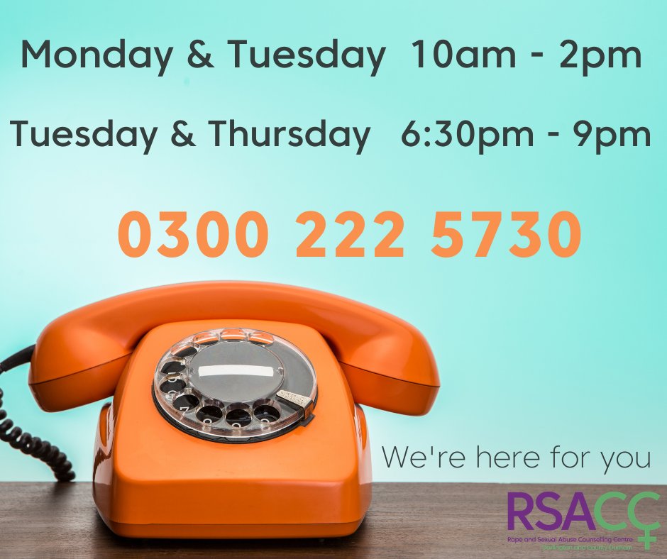 Rape & Sexual Abuse Counselling Centre - Co.Durham tweet media