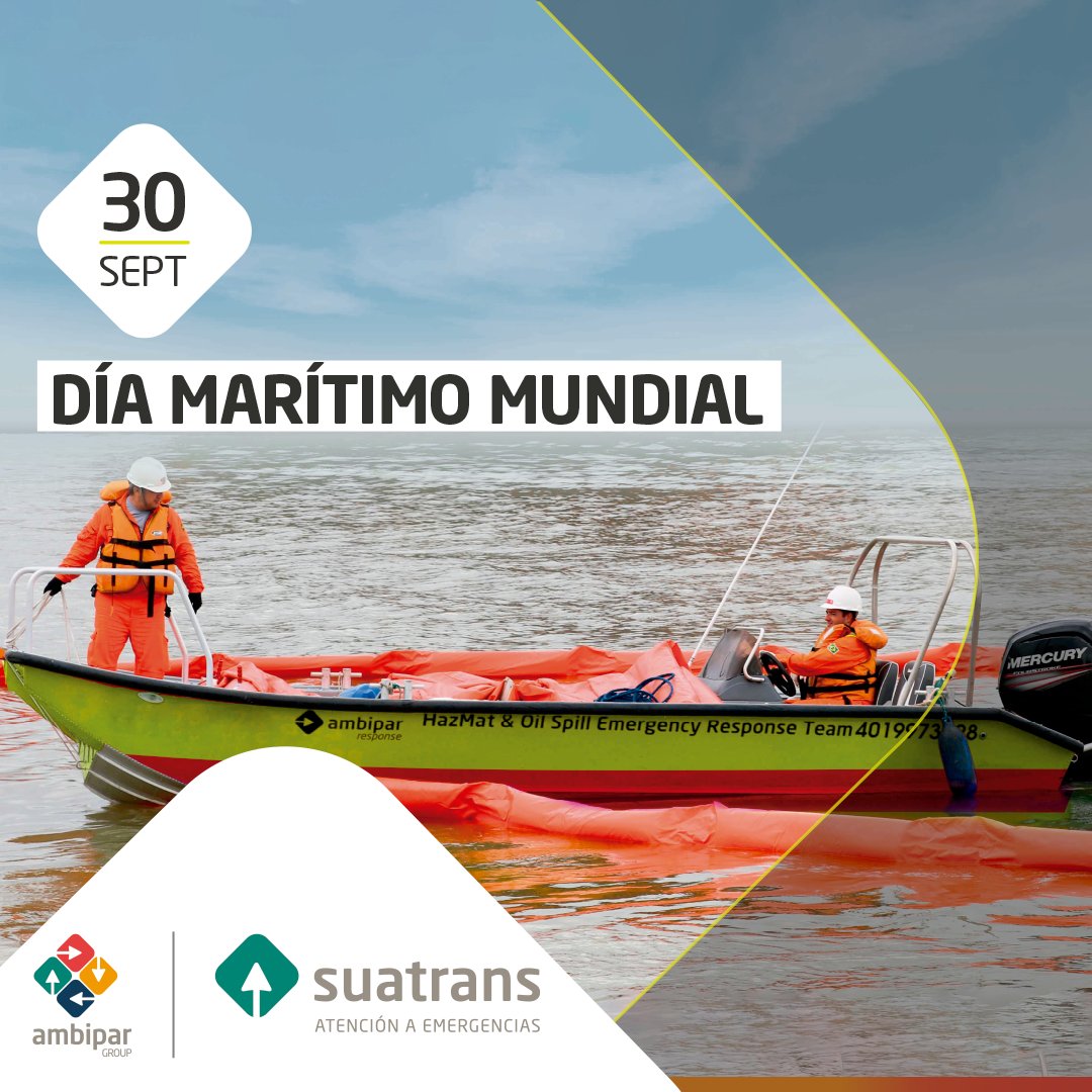 LatamResponse's tweet image. Hoy 30 de septiembre celebramos el día Marítimo Mundial 🌍 🌊 
#somosambipar💚 
#marine 
#ambiparresponse 
#díamarítimomundial