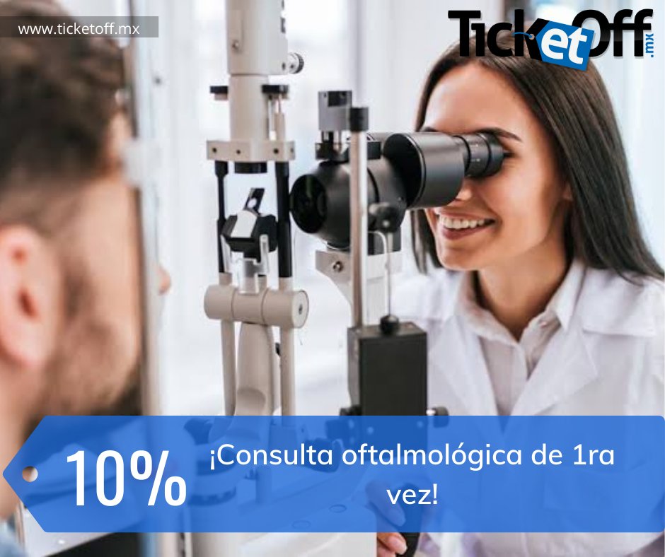 Ticketoffmx's tweet photo. ¡Prevén de enfermedades de los ojos! 

Precio Original: $1,000
Precio con Descuento: $899

En Dra. Alejandra Alcalá Delgadillo

Encuentra tu ticket: https://t.co/4RGxkOi8rS

#CDMX #TicketOff #Descuentos #Promociones #Ojos #Enfermedades #Oftalmólogo #Salud #Glaucoma #Catarata https://t.co/BNiw1Jrqba
