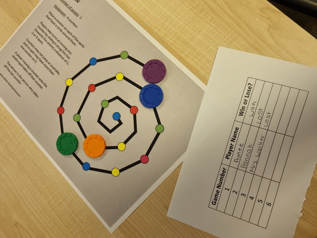 mrs_ewalker's tweet photo. The second installment of our Strategic Games session this afternoon; we've been spiraling! @AldersleyHighSc #maths #enrichment https://t.co/Es8frWj0nC