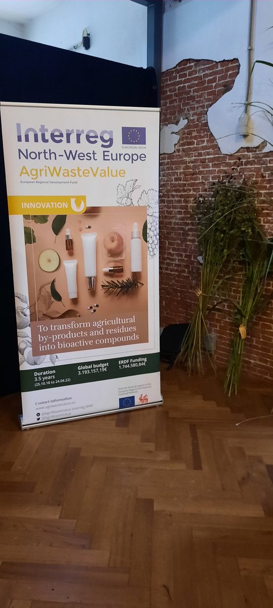 We were also able to give attention to <a href="/AgriWasteValue/">AgriWasteValue</a> on the seminar #NFT2021 Fibertastic in Bergen op Zoom. <a href="/INTERREG_NWE/">Interreg NWE</a>