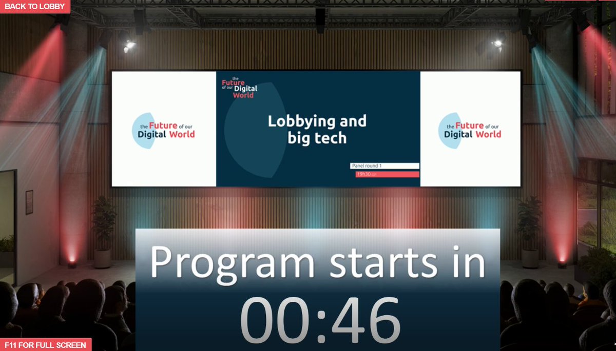 AlexandraGeese's tweet photo. Join us in #Room3 of the #DigitalFutureSummit now for a panel discussion on lobbying and technology companies' influence in Brussels and Washington!
#DigitalServicesAct #DigitalMarketsAct https://t.co/1vPL9DV8WL