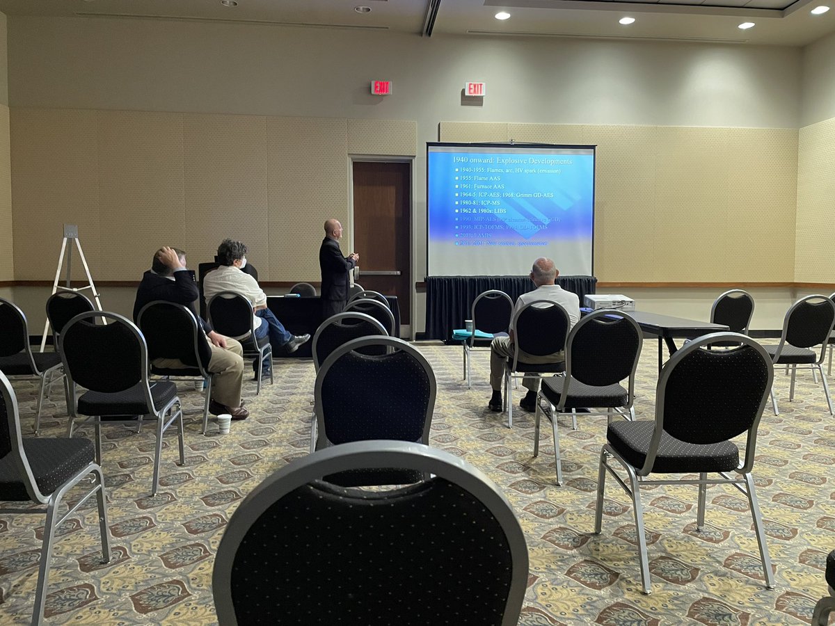 Enjoyed a wonderful talk from Professor Hieftje before we began our trek back home. Thank you #FACSS #SciX2021 for a great conference!