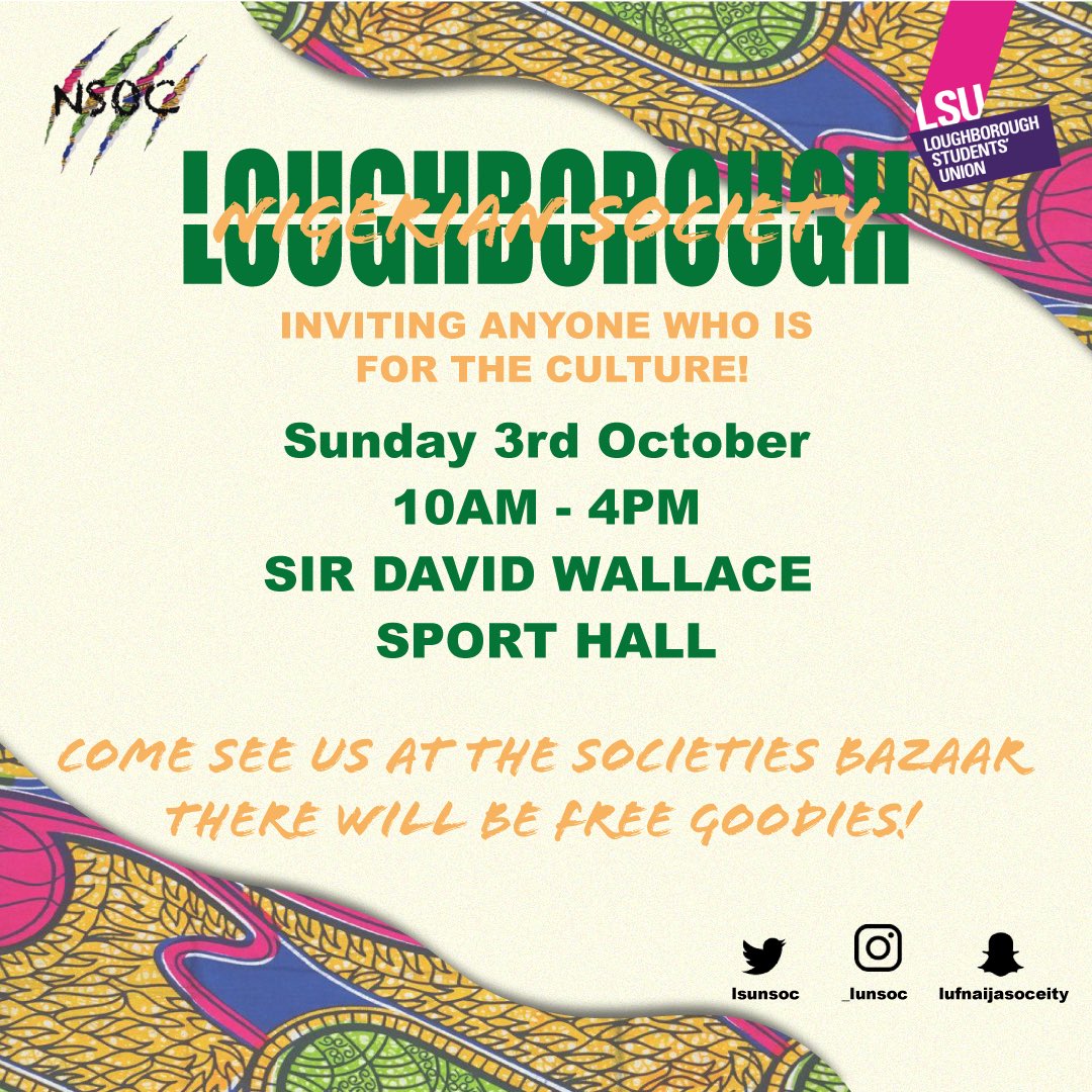 Lboro Nigerian Soc tweet media
