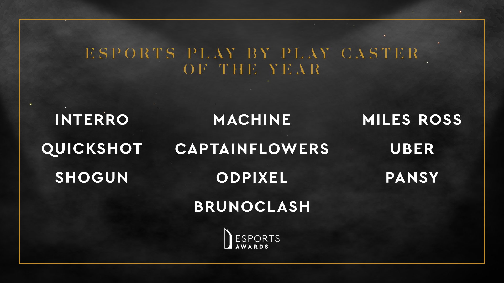Esports Awards on Twitter "The finalists for Esports Play by Play