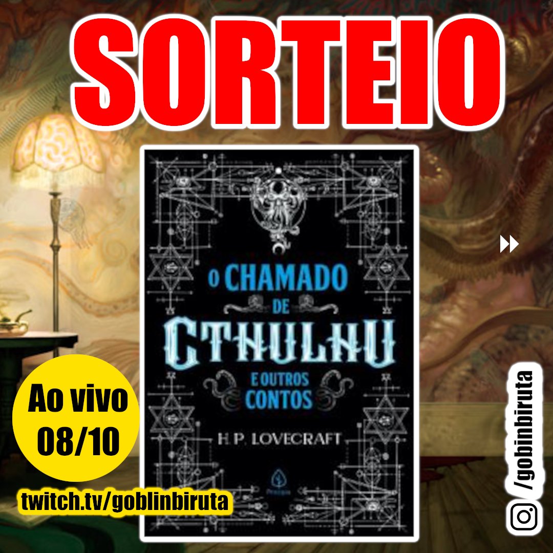GoblinBiruta's tweet photo. 🌟Prêmio
- Livro "O chamado de Cthulhu e outros contos" ⚠️Regras⚠️ no post do INSTAGRAM em
https://t.co/AmPVZbgW7j
#sorteiolivros #sorteioliterario #sorteiorolando
#rpgdemesa #rpgbrasil #rpgmemesbrasil #rpgista #dndbrasil #dedbrasil #tormenta20 #tormentarpg #memesrpg https://t.co/oNfbbCJKm5