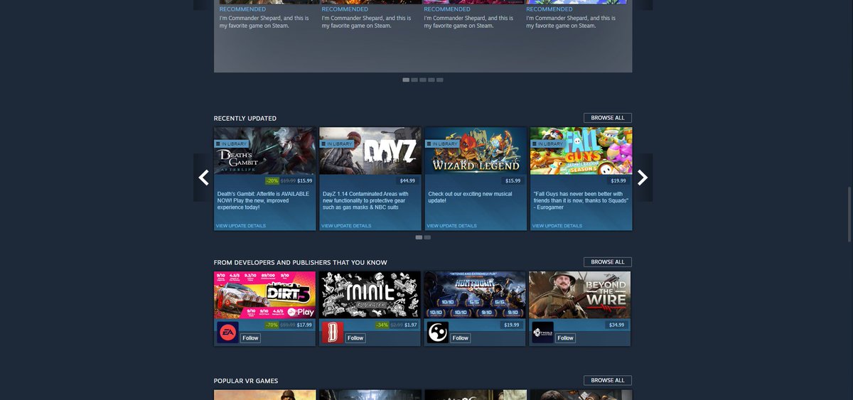 Deaths_Gambit's tweet photo. WOOOO! Steam front page!

After you are done playing today don't forget to review the game! https://t.co/ZhmN08sZgS