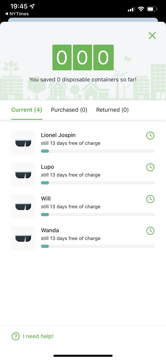 I ordered reusable containers using  <a href="/MyVYTAL/">Vytal</a> (very cool) and one of the container is named Lionel Jospin 😂 
<a href="/partisocialiste/">Parti socialiste</a>