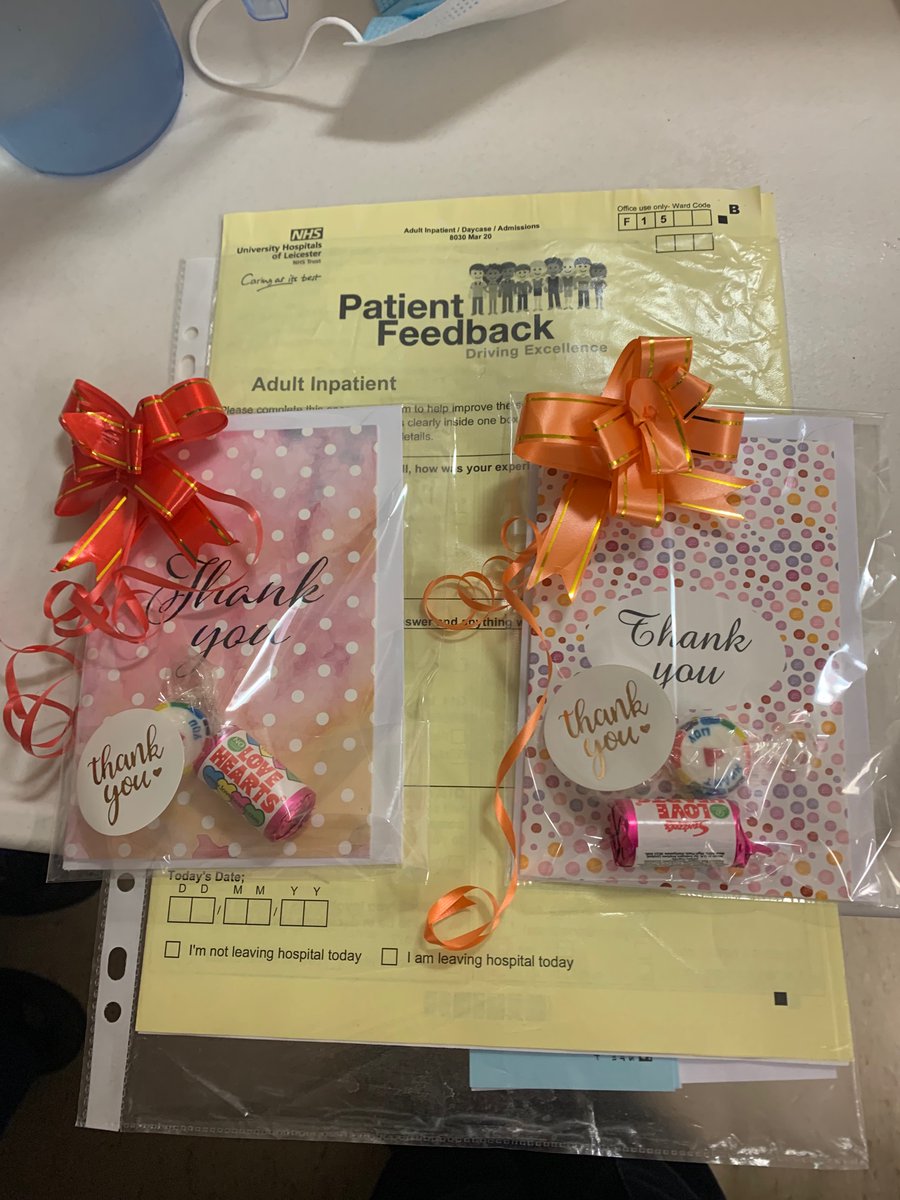 DischargeLounge's tweet image. Token of kindness given out to a patient on ward 15 today…. He nominated the housekeepers … for all their kindness and compassion @uhl_DOE @DawnCar19454884 @UHLfox @UHLsue_mason