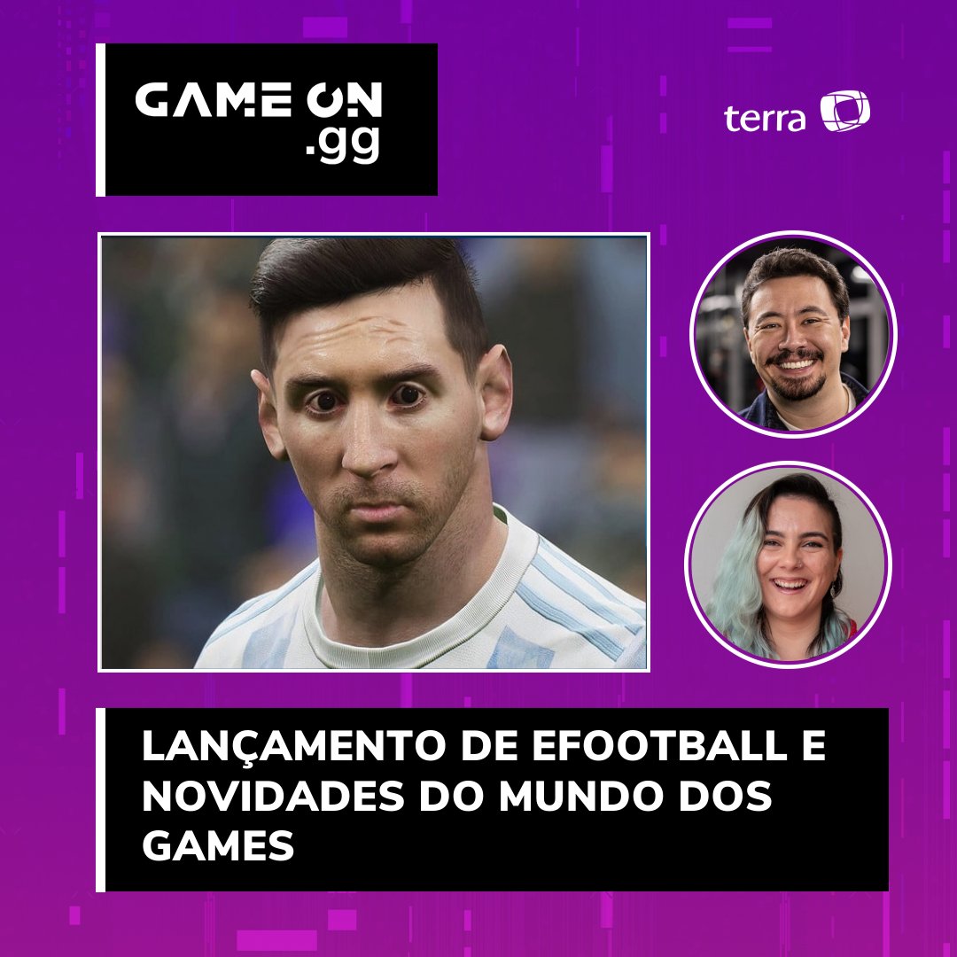 TerraGameOn's tweet photo. Xiii... E esse lançamento do Efootball 2022, ein?

O @pablomiyazawa e a @bahgutierrez vão comentar essa e outras novidades quentes do mundo dos games no ON GG de hoje.

É às 18 horas na página do Game ON no @Terra e no Twitch. Participe ao vivo!

#ONGG #eFootball2022 https://t.co/iz4s9j0O2x