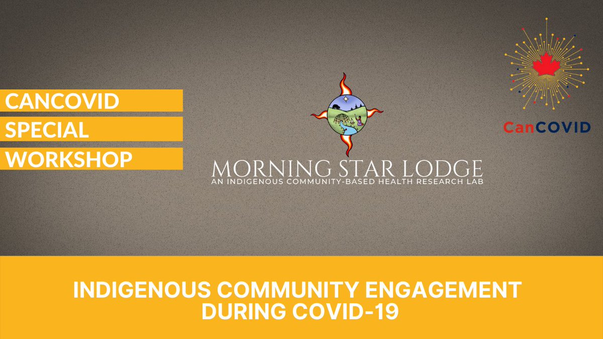 Catch up on our special workshop on Indigenous Community Engagement: bit.ly/CanCOVIDJune24…. 

Dr. Carrie Bourassa (aka @goaliegirlmom31) describes the important work that she and her team at the <a href="/morningstarlab/">Morning Star Lodge</a> are doing.

#COVID #Indigenous #CommunityEngagement